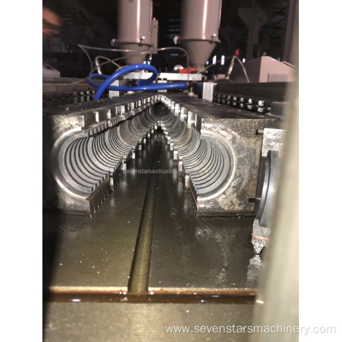 PP pe plastic corrugated hose dewatering hose machine line